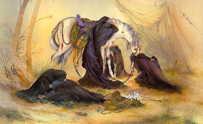 لوحة واقعة كربلاء الماسية